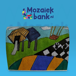 Mozaiekbank CBS Mozaïek Zwolle