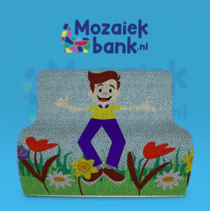 Mozaiekbank Sabic Voorzijde